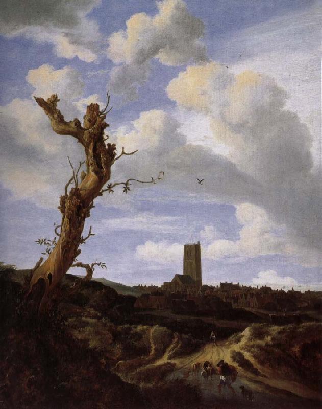 Jacob van Ruisdael View of Egmond aan Zee with a Blasted Elm oil painting image